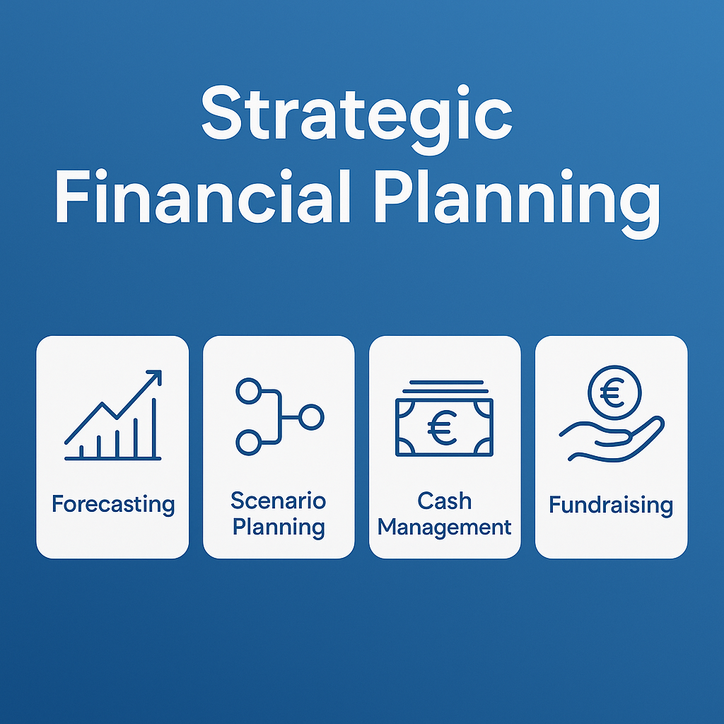 Strategic financial planning for SaaS scalability, building a robust financial framework for revenue growth and cash flow management.